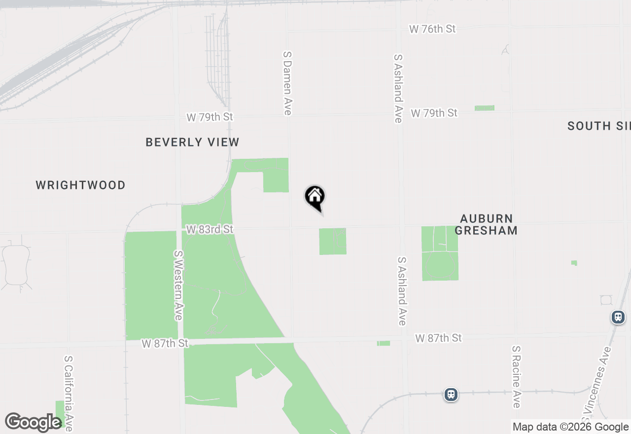 Map of (Address confidential), Chicago, Illinois 60620