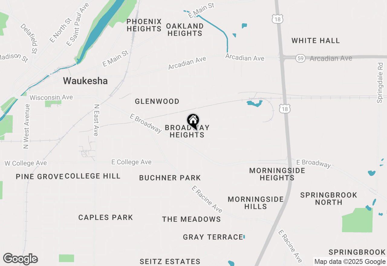 Map of 320 Frederick St, Waukesha, WI 53186