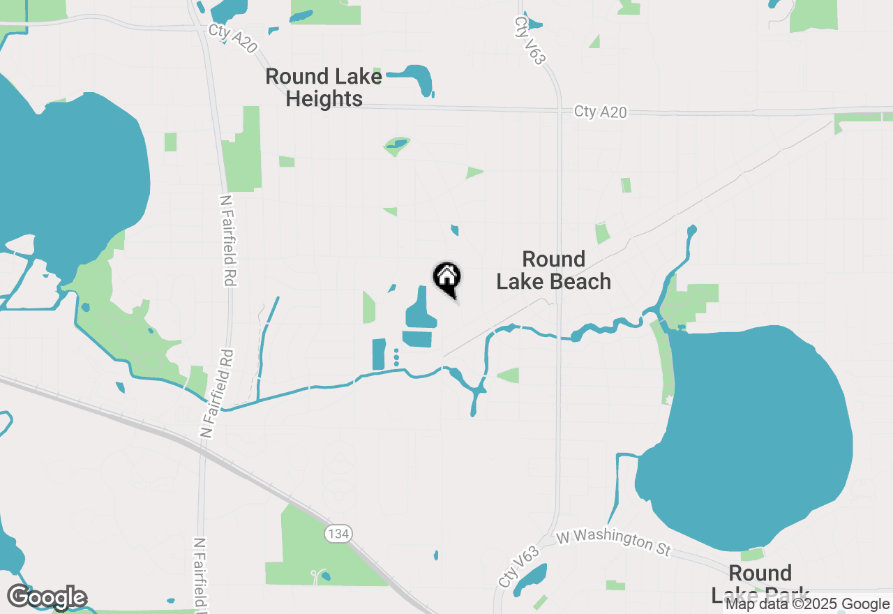 Map of 1201 Sunset Drive, Round Lake Beach, IL 60073