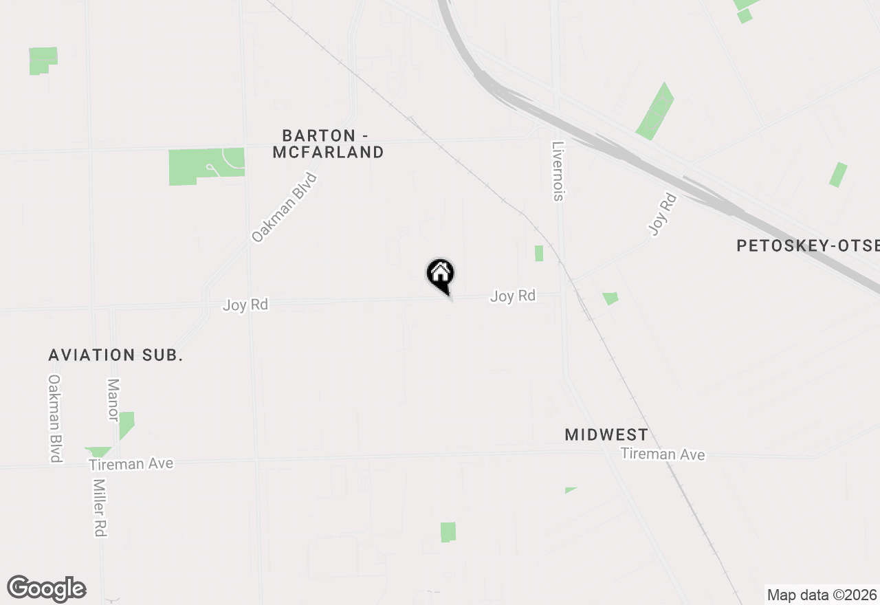 Map of 7647 Joy Road, Detroit, MI 48204