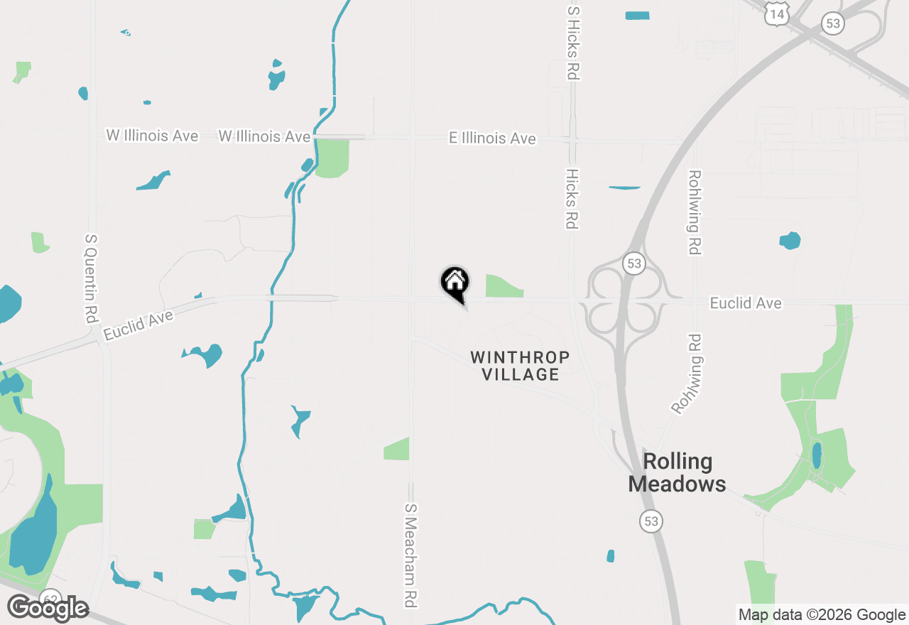 Map of 4 Stuart On Oxford Street, Rolling Meadows, IL 60008
