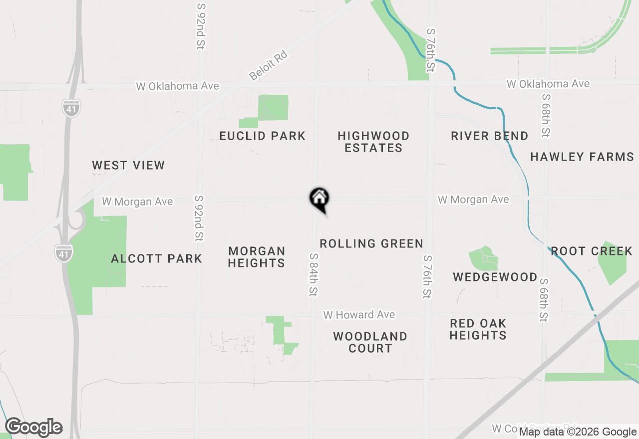 Map of 3554 S 84th St #3554A, Milwaukee, WI 53228