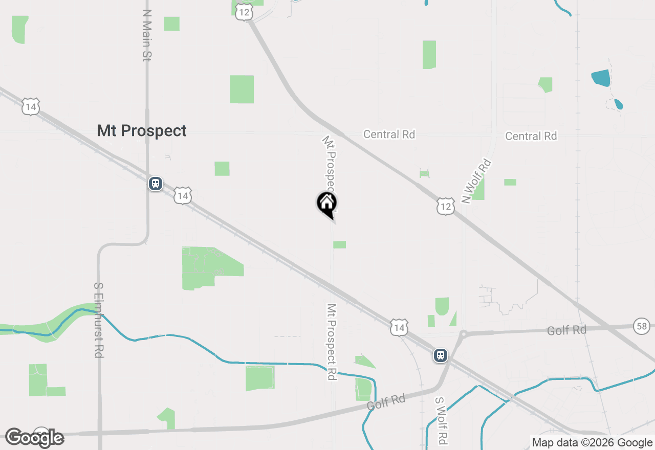 Map of 304 S Mount Prospect Road, Mount Prospect, IL 60056