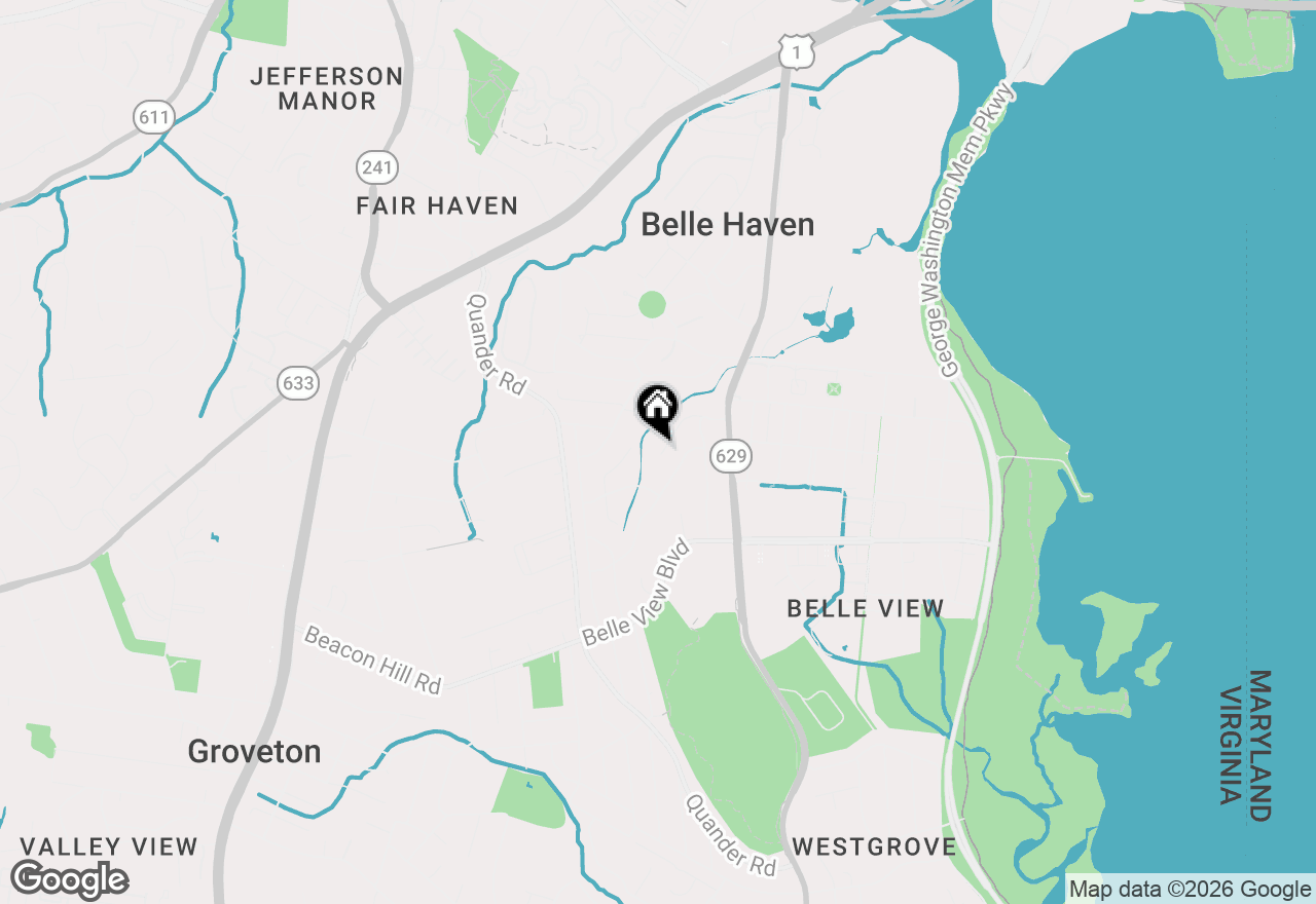 Map of 2018 Swan Terrace, Alexandria, VA 22307