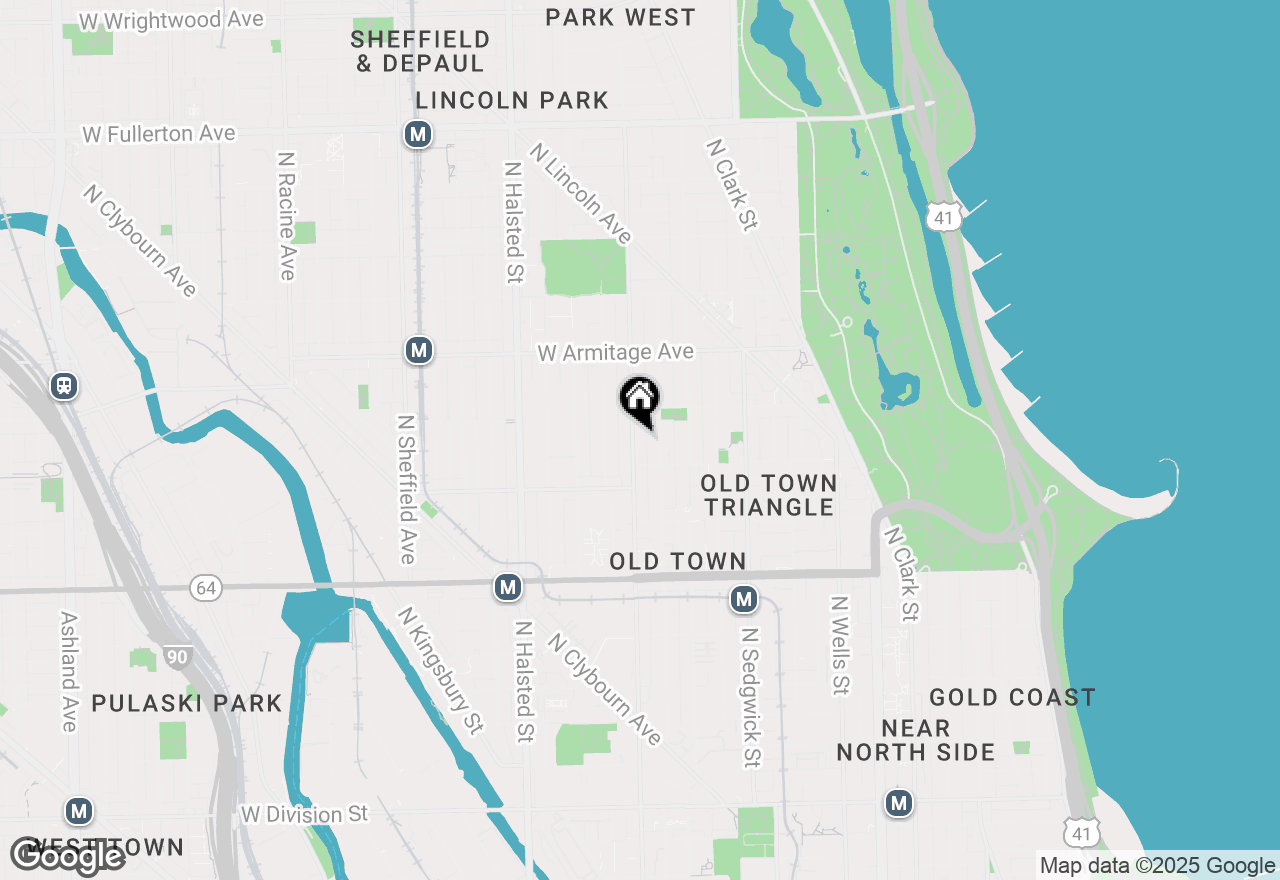 Map of 1827 N Larrabee Street #3, Chicago, IL 60614