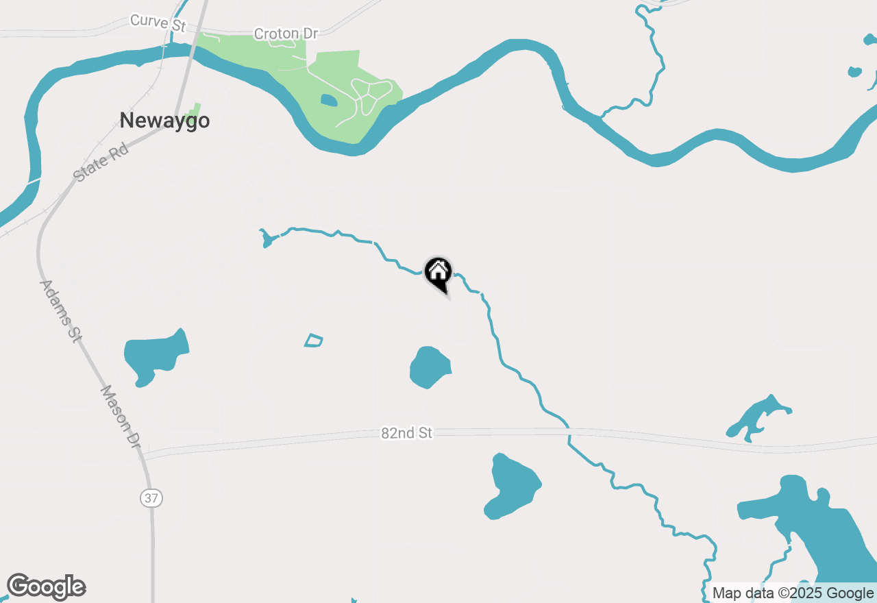 Map of 545 E Streambank Street, Newaygo, MI 49337