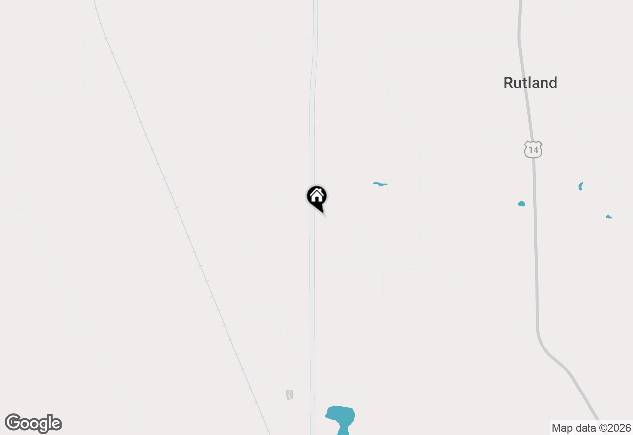 Map of 308 County Road Mm Road, Brooklyn, WI 53521