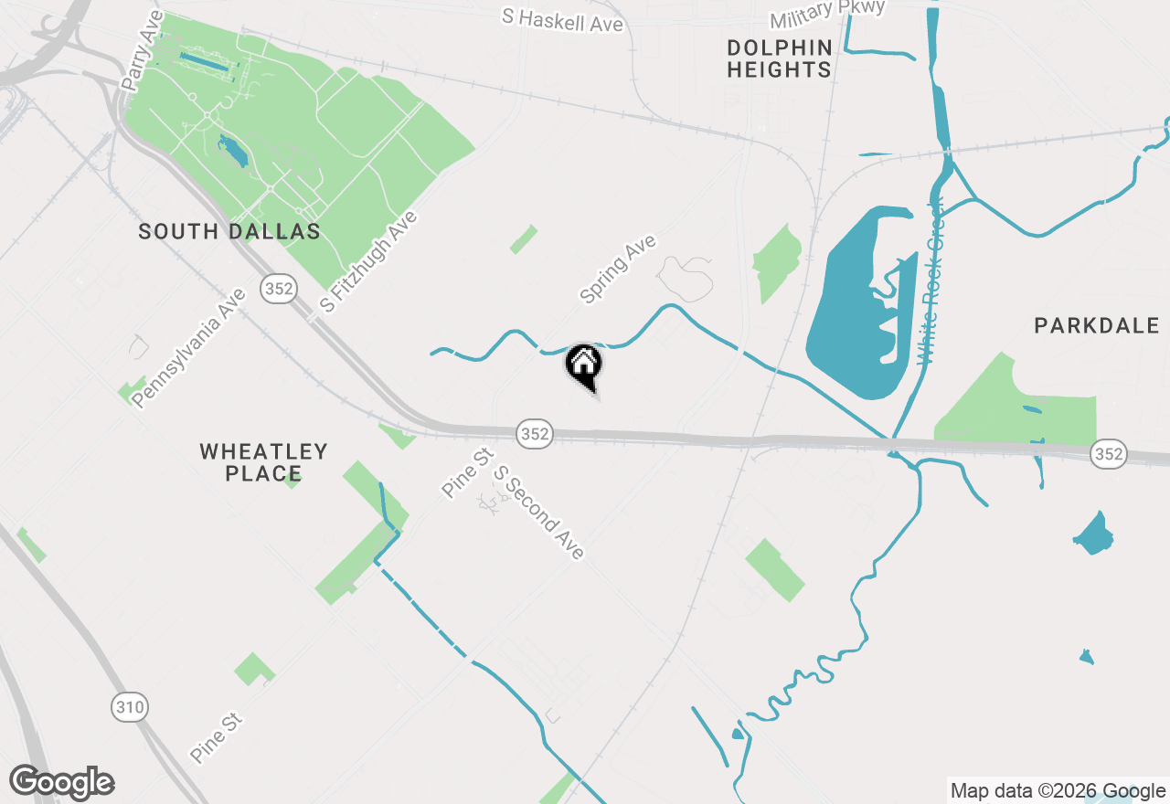 Map of 3801 Carpenter Avenue, Dallas, TX 75210