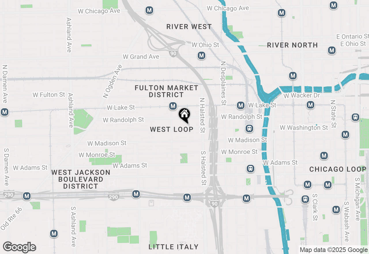 Map of 900 W Washington Boulevard #402, Chicago, IL 60607