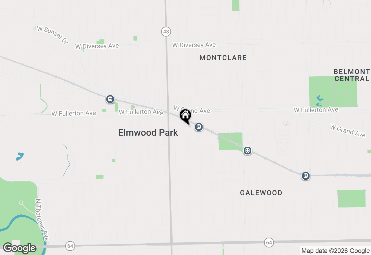 Map of 2317 N Neva Avenue #302A, Chicago, IL 60707