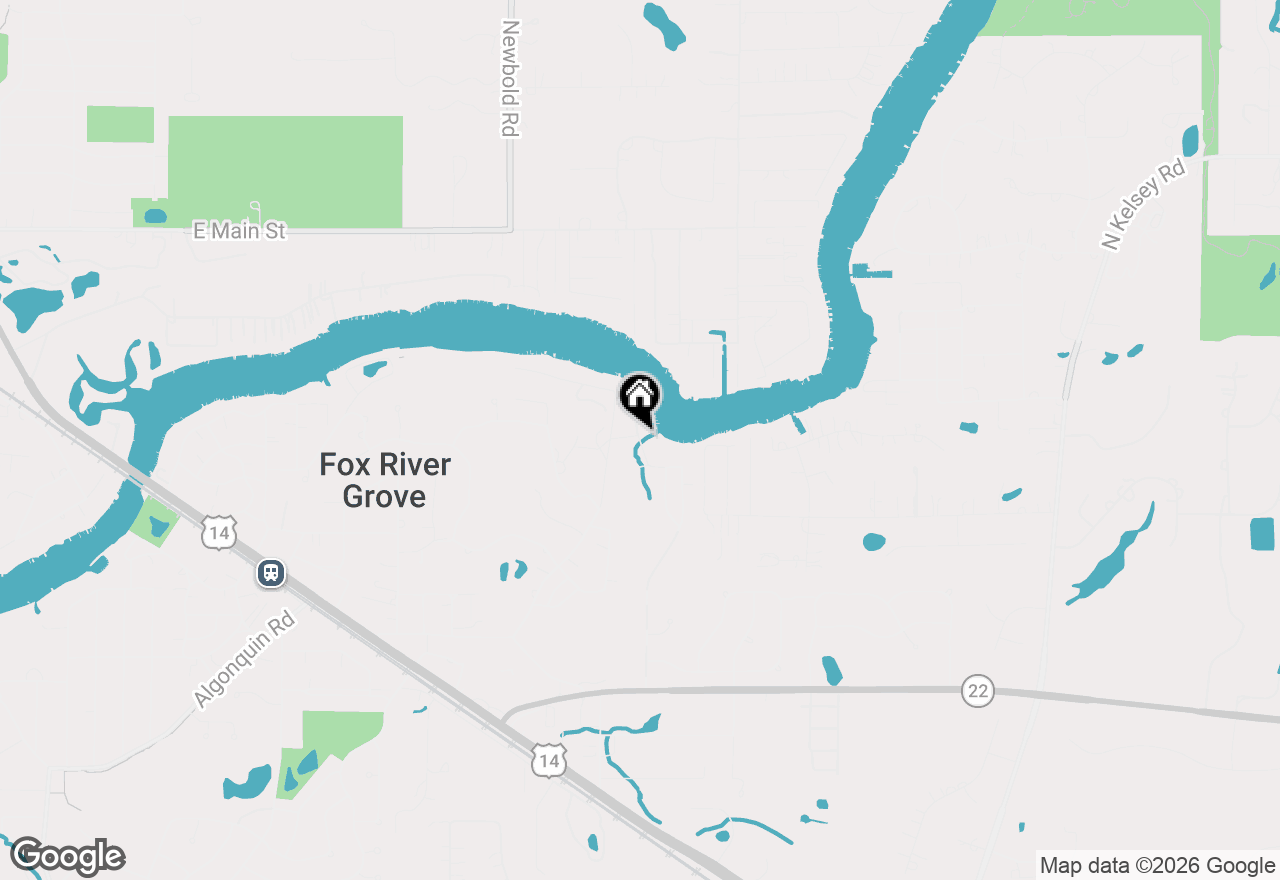 Map of 8717 Gardner Road, Fox River Grove, IL 60021
