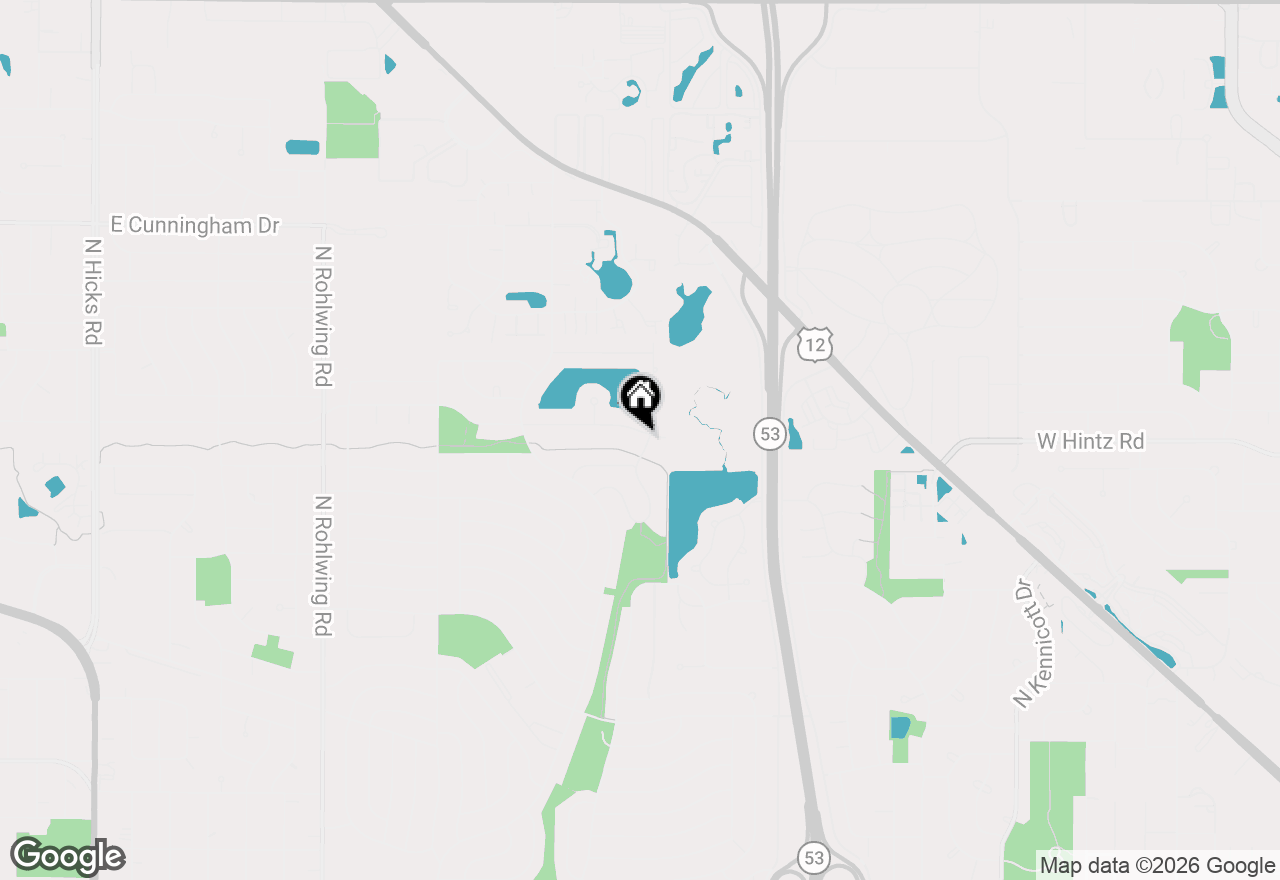 Map of 820 N Sanborn Drive, Palatine, IL 60074