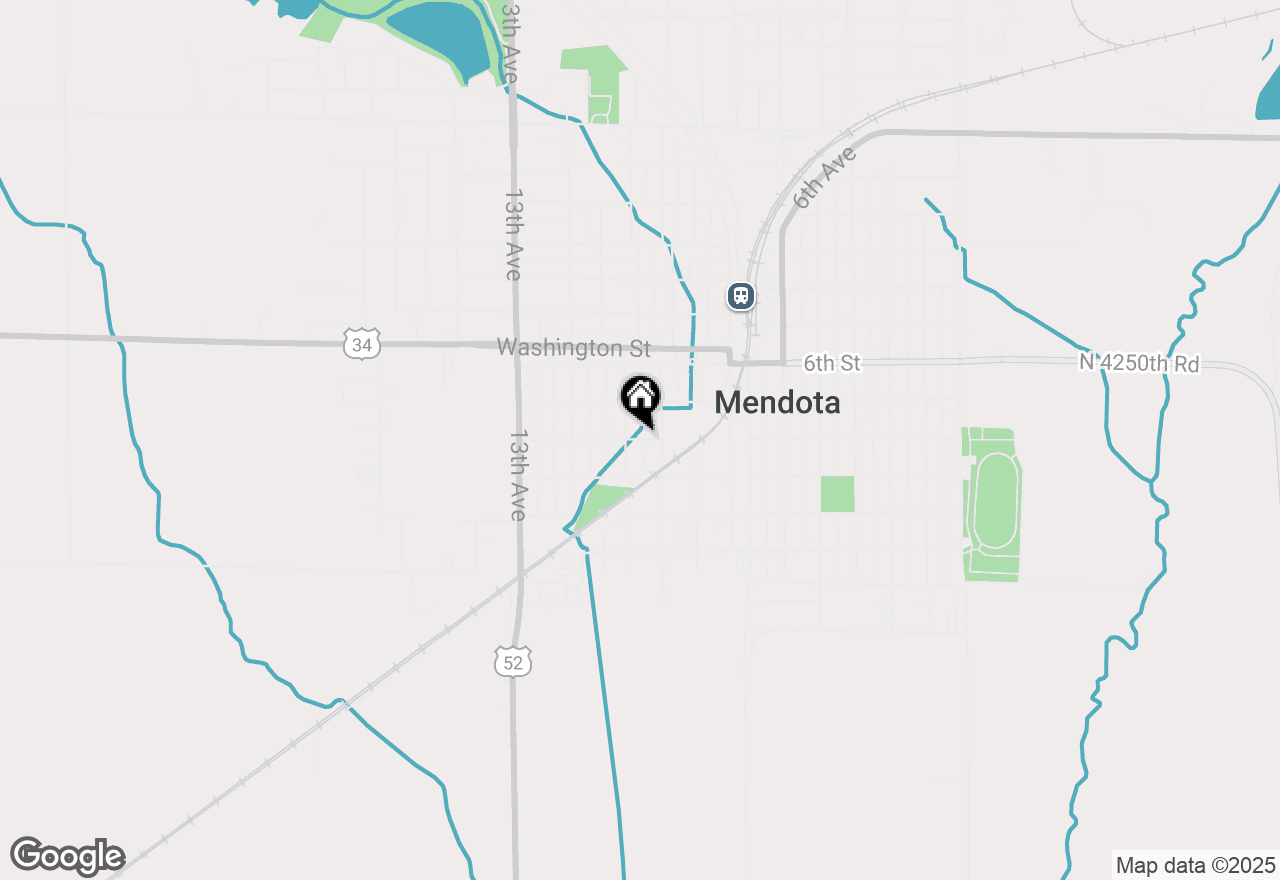 Map of 907 4th Street, Mendota, IL 61342