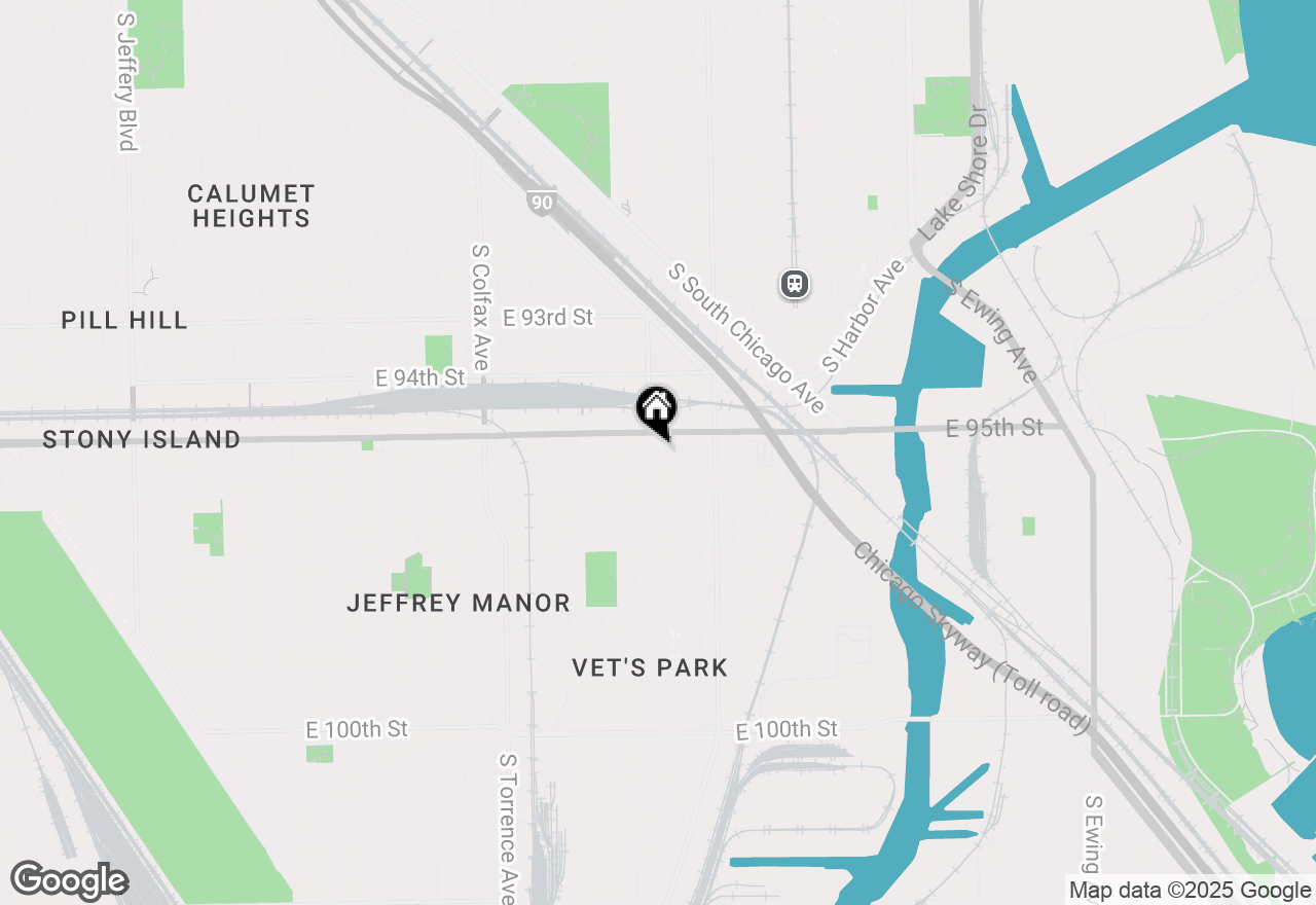 Map of 9517 S Escanaba Avenue, Chicago, IL 60617