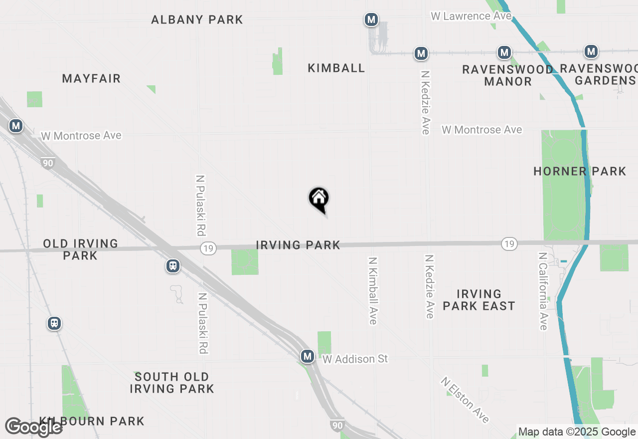 Map of 3551 W Belle Plaine Avenue #2, Chicago, IL 60618