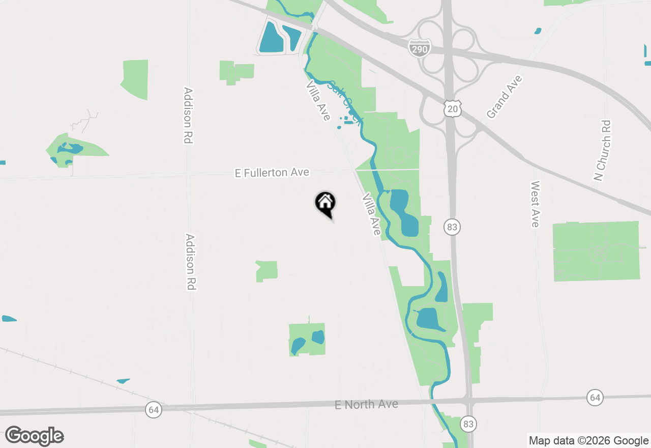 Map of 437 E Lorraine Avenue, Addison, IL 60101