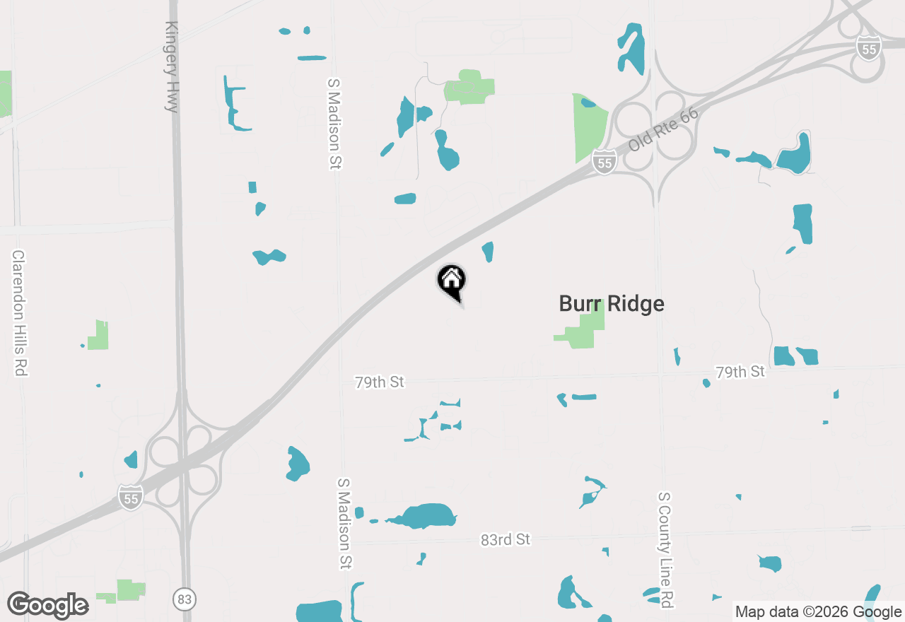 Map of (Address confidential), Burr Ridge, Illinois 60527