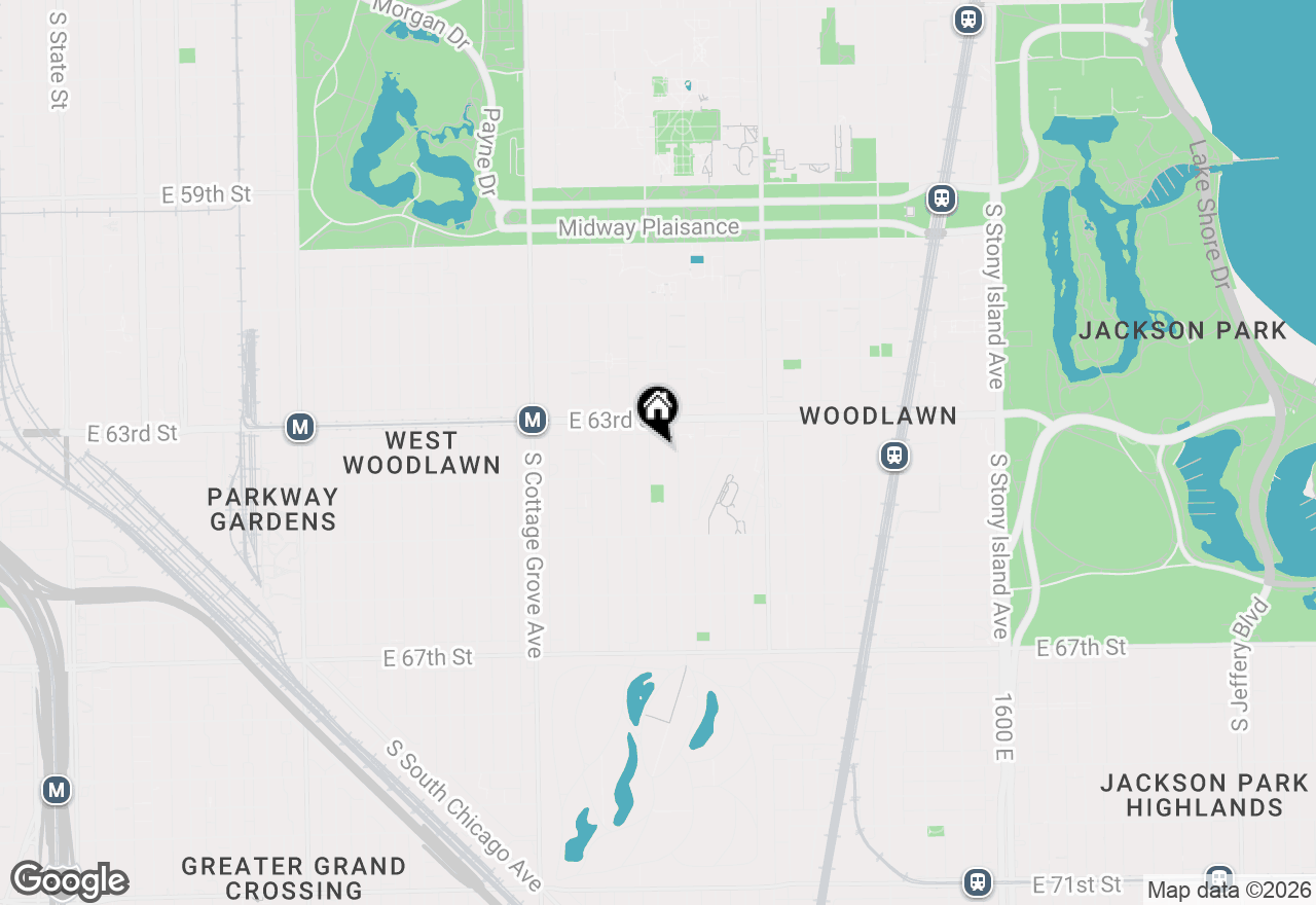 Map of 6332 S Ellis Avenue #3, Chicago, IL 60637