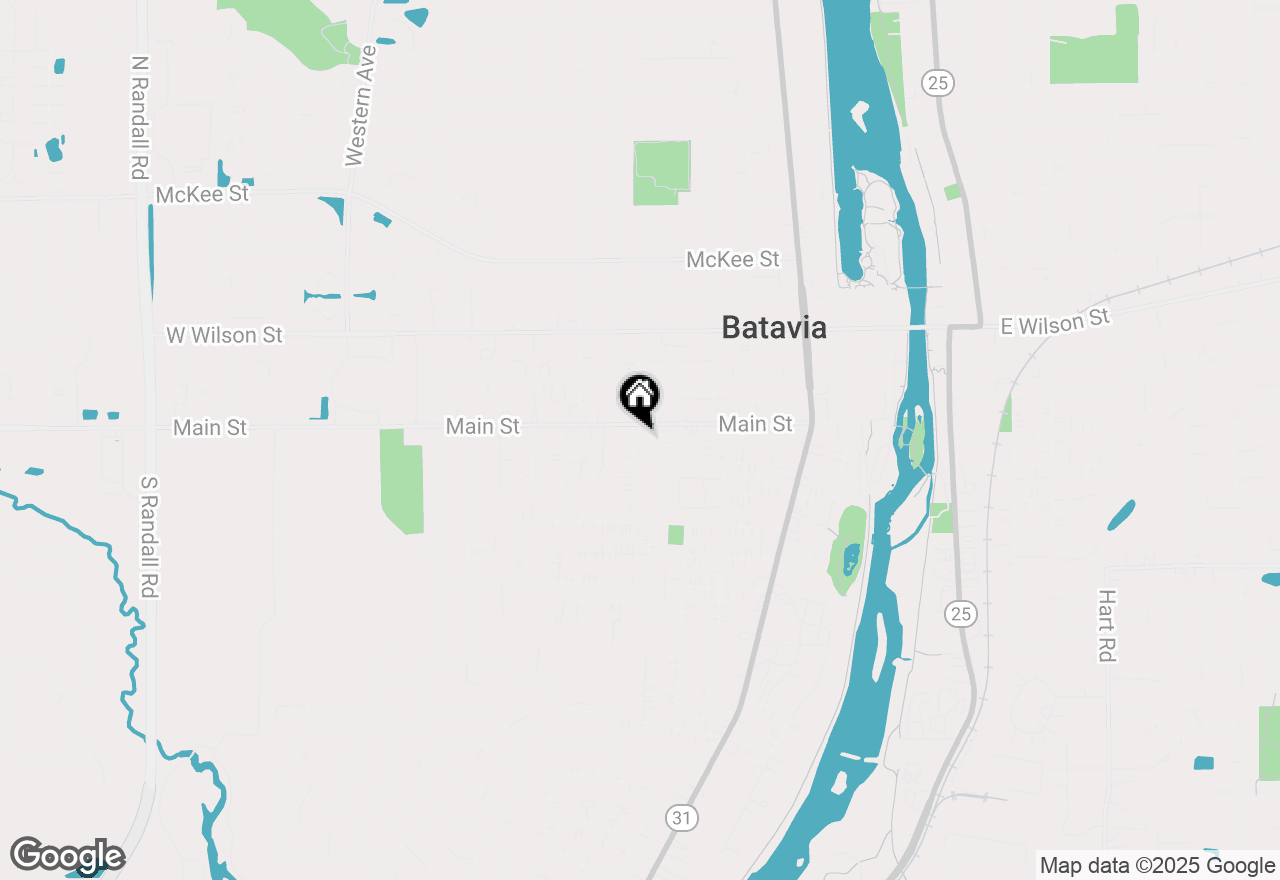 Map of 214 S Harrison Street, Batavia, IL 60510