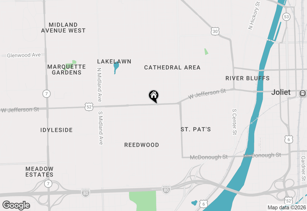 Map of 11 Wheeler Avenue, Joliet, IL 60436