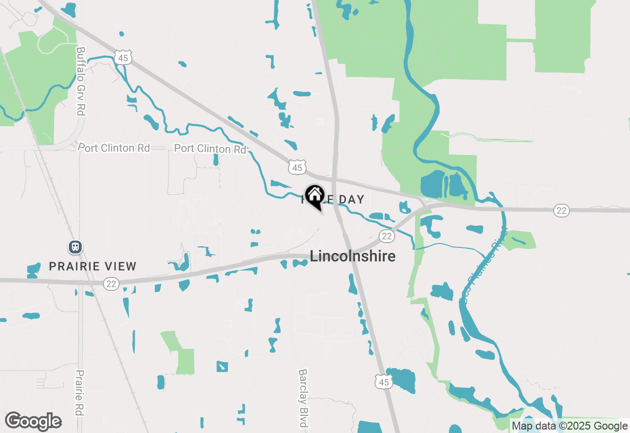 Map of 15444 W Half Day Road, Prairie View, IL 60069