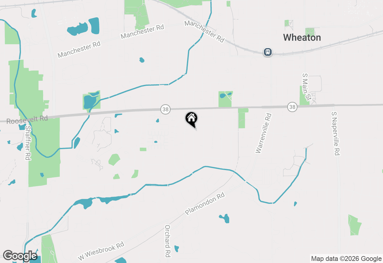 Map of 836 Lyford Lane, Wheaton, IL 60189