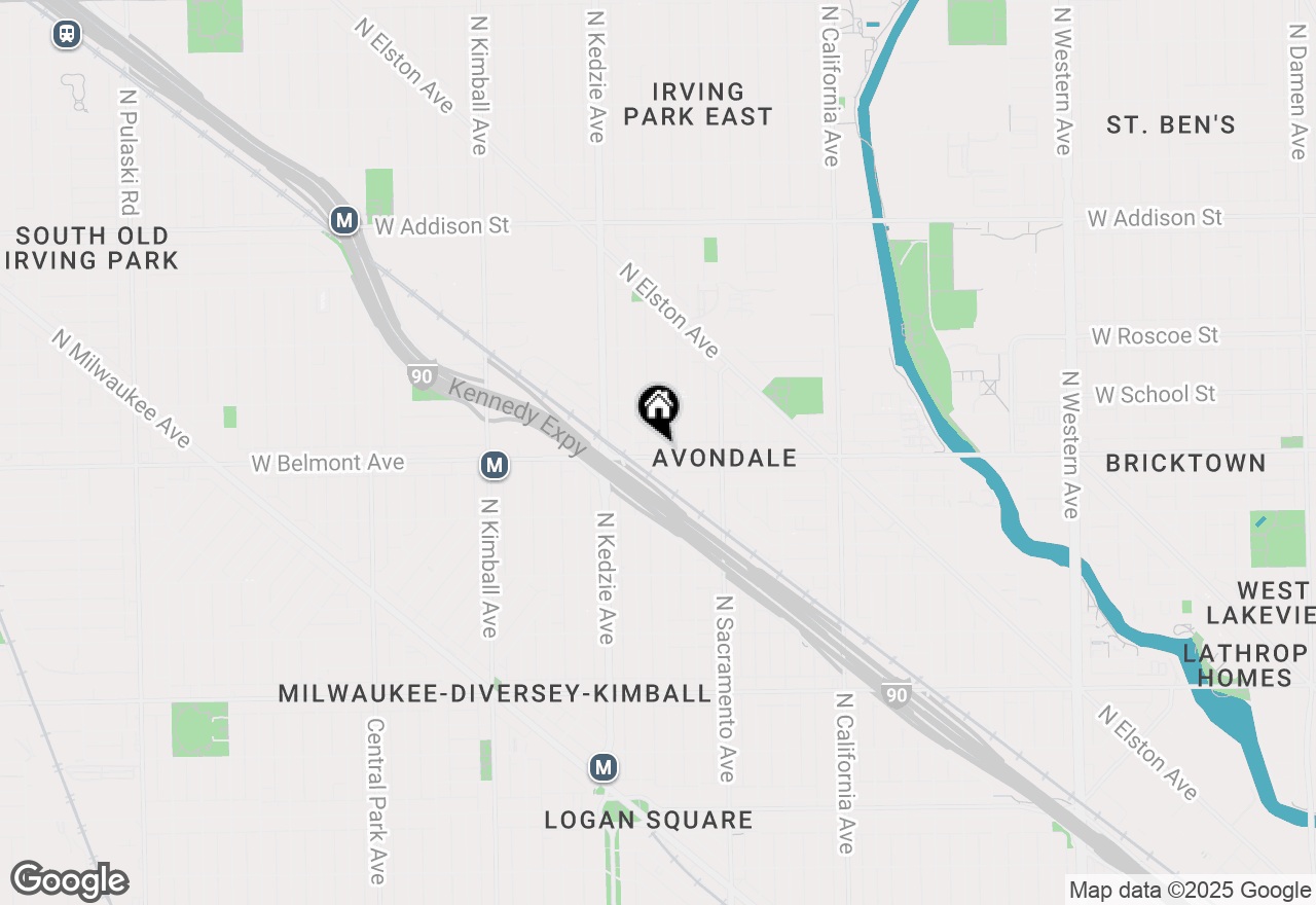 Map of 3100 W Belmont Avenue, Chicago, IL 60618