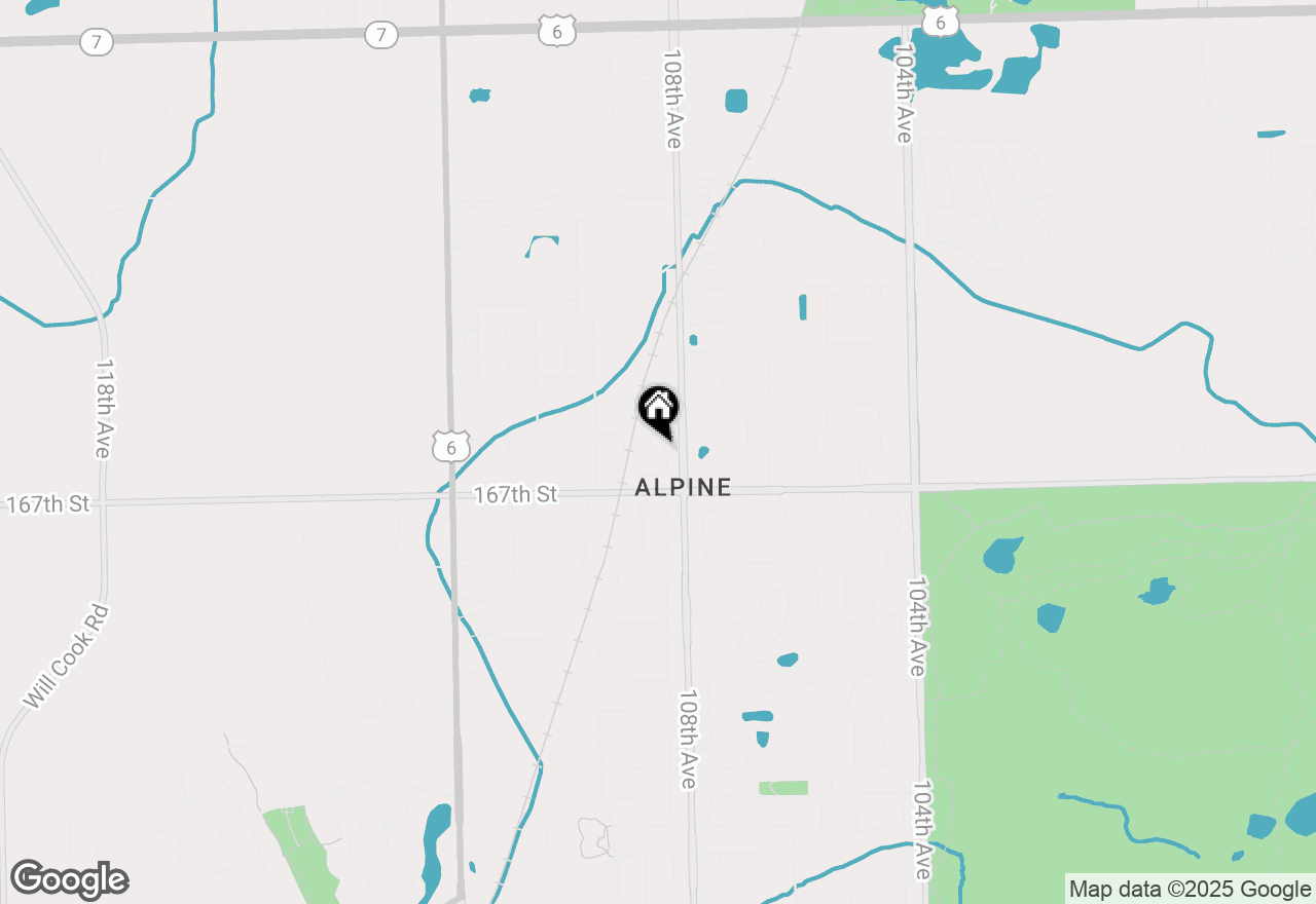 Map of 16620 Grants Trail, Orland Park, IL 60467