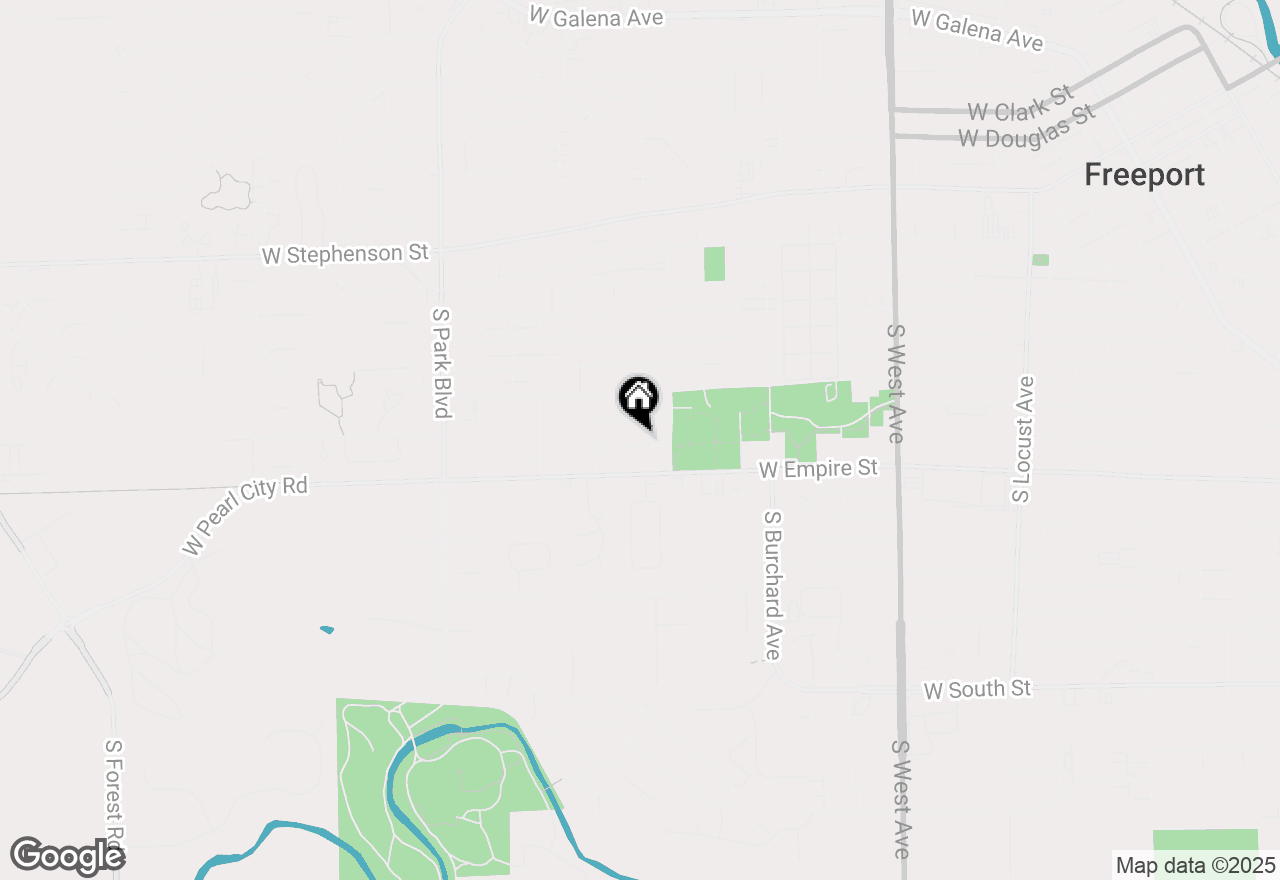 Map of 1224 W Violet Street, Freeport, IL 61032