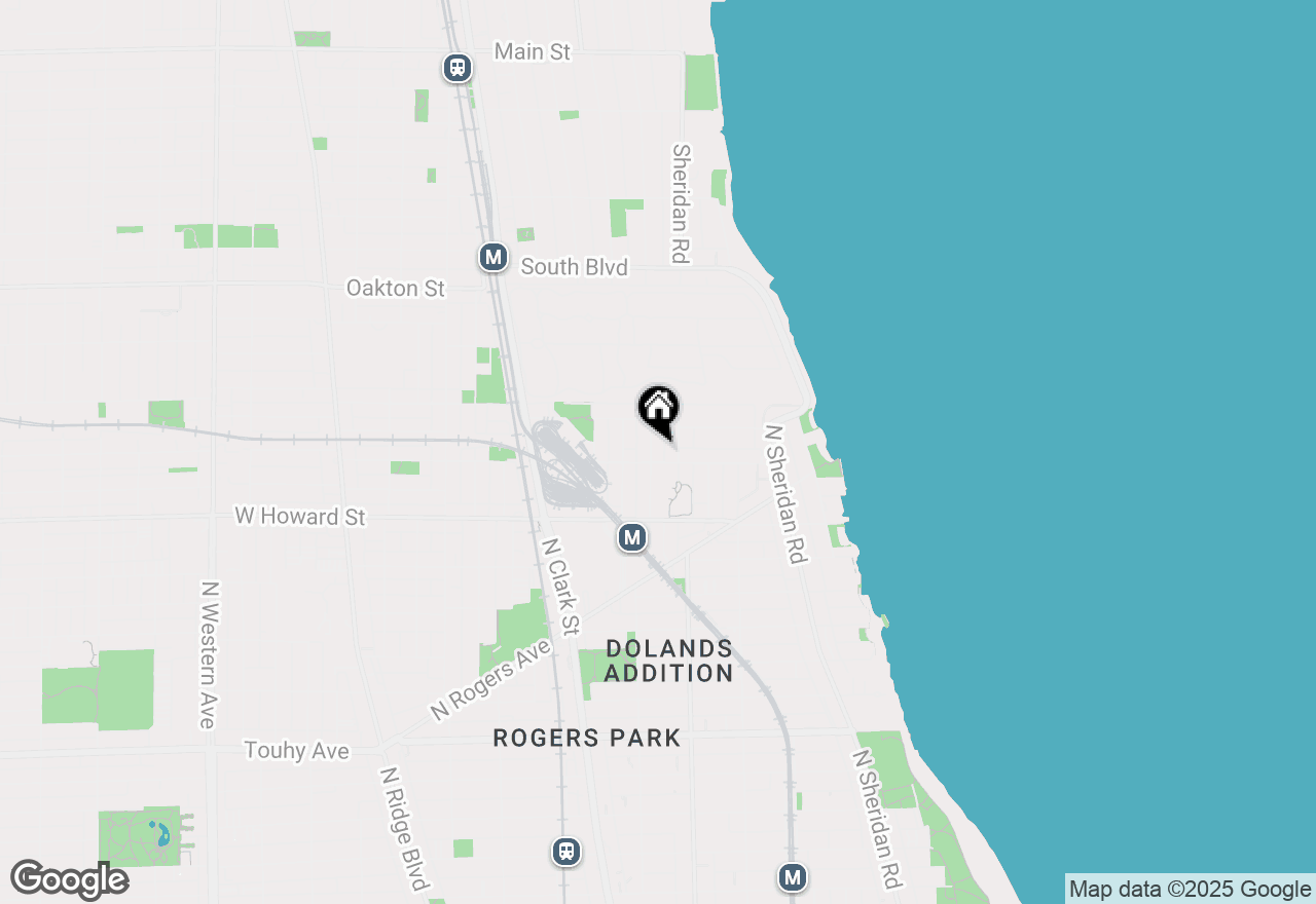 Map of 7711 N Marshfield Avenue #1, Chicago, IL 60626