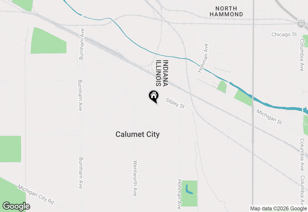 Map of 572 Douglas Avenue, Calumet City, IL 60409