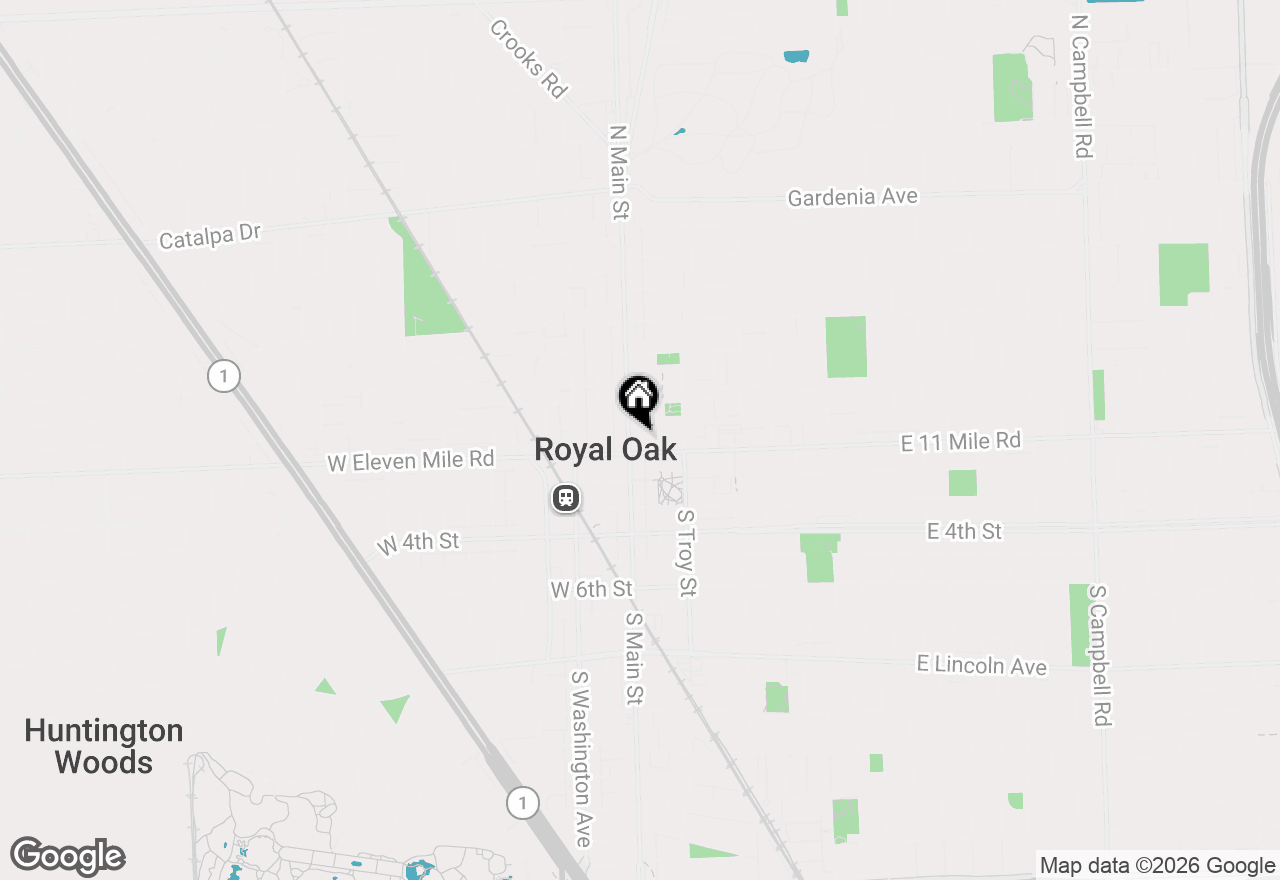 Map of 118 N Main Street #403, Royal Oak, MI 48067