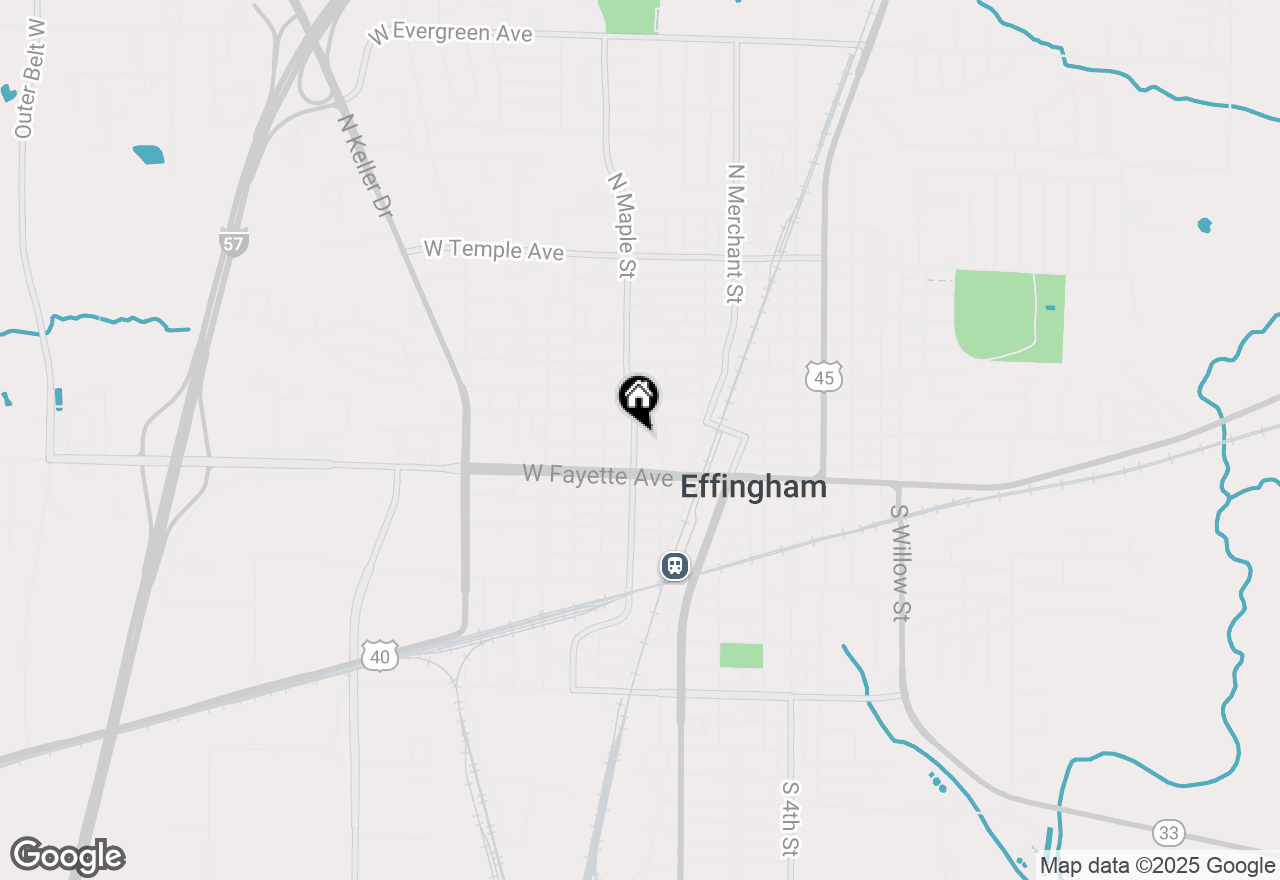 Map of 114 S Maple Street, Effingham, IL 62401