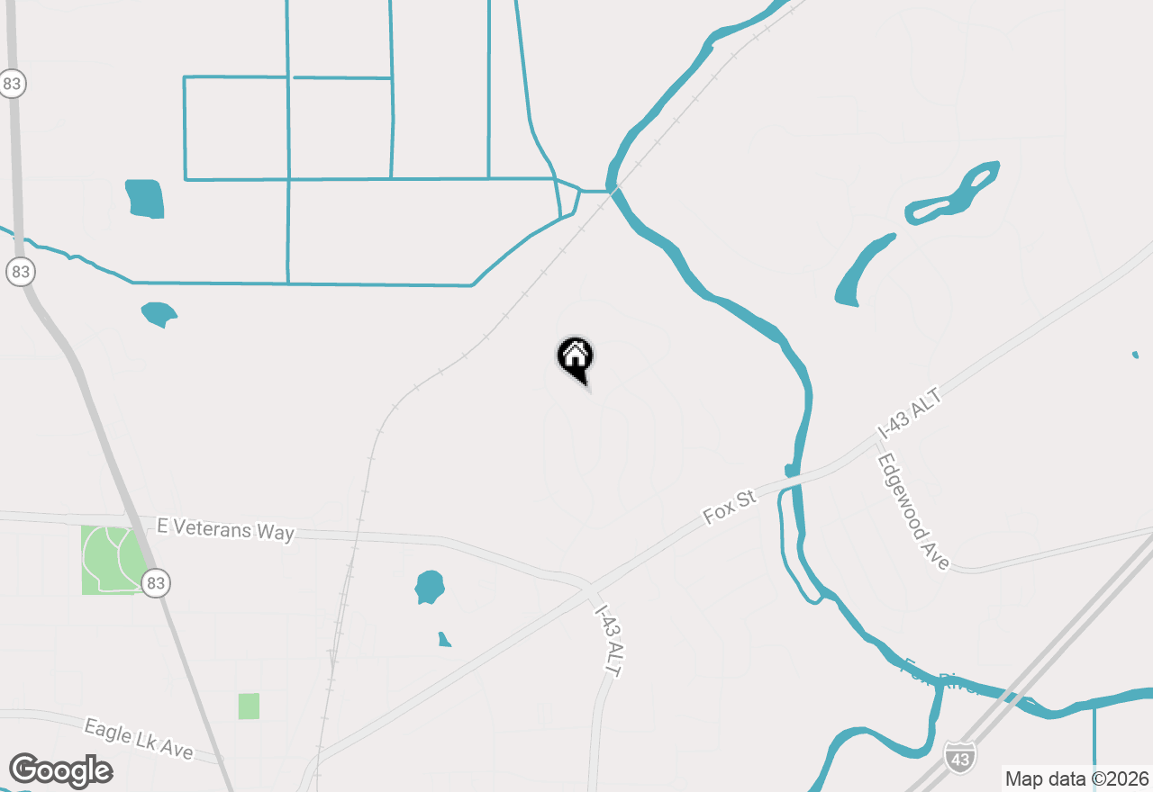 Map of 1143 Rainbow Ct, Mukwonago, WI 53149