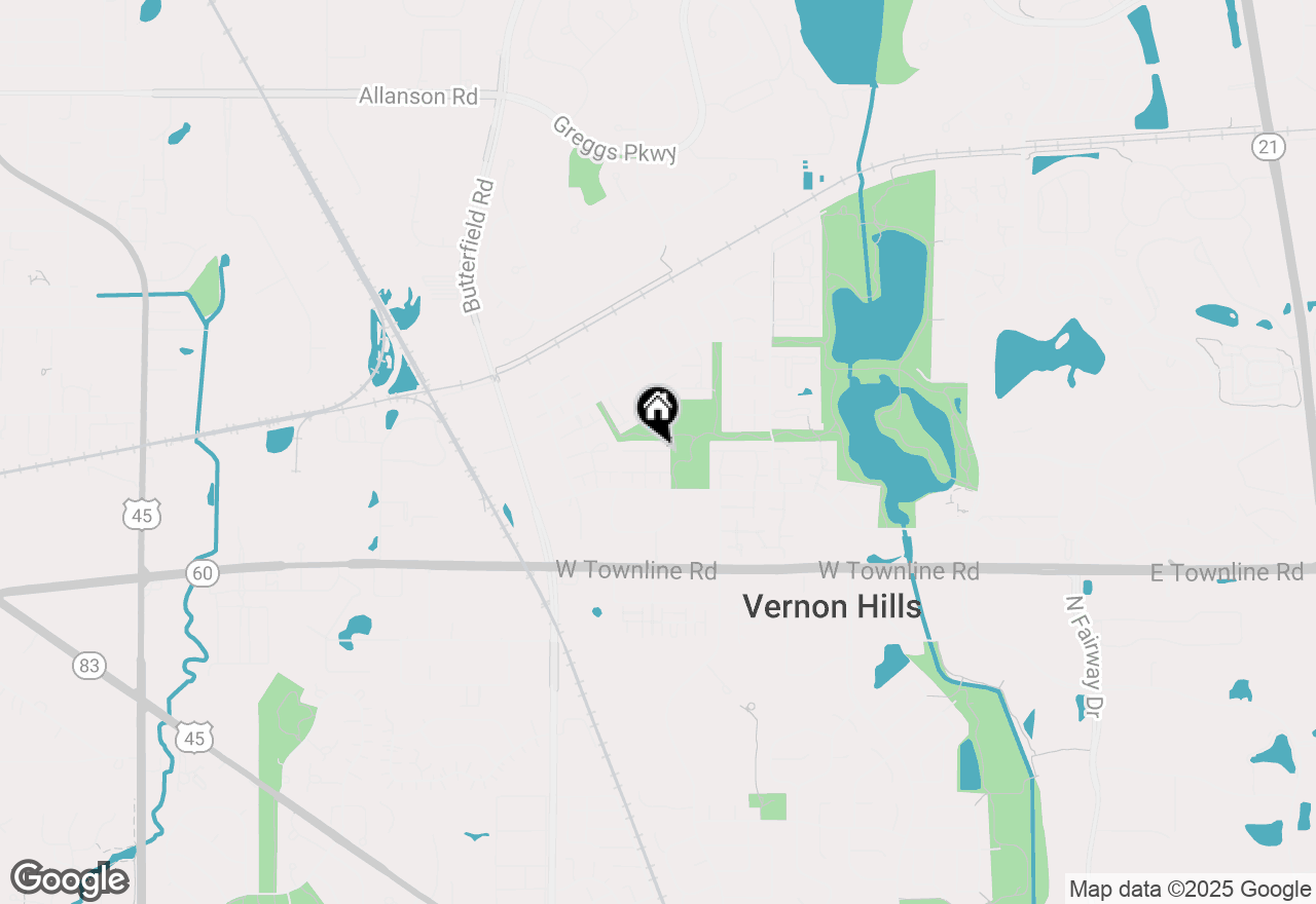 Map of 341 Jefferson Court, Vernon Hills, IL 60061