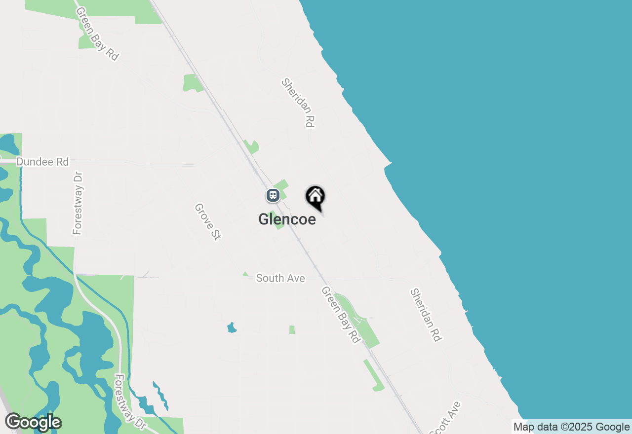 Map of 626 Greenleaf Avenue, Glencoe, IL 60022