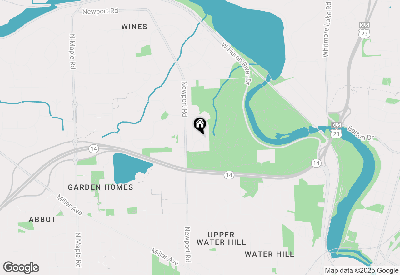 Map of 2174 Overlook Court, Ann Arbor, MI 48103