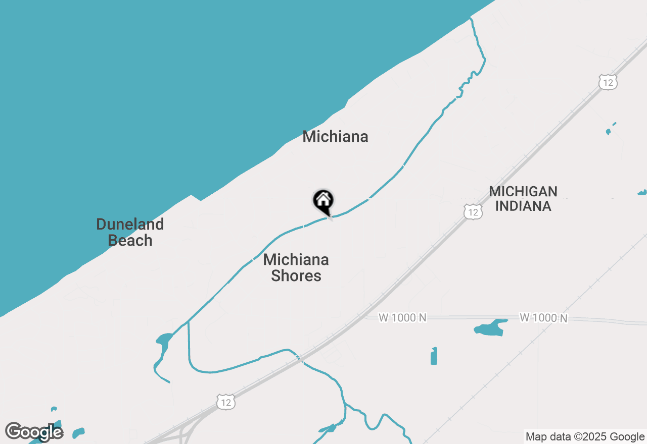 Map of 3850 Brookside Drive, Michiana Shores, IN 46360