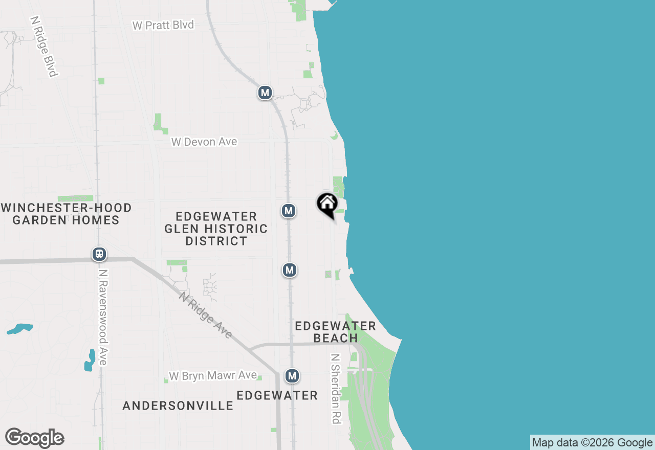 Map of 6118 N Sheridan Road #410, Chicago, IL 60660