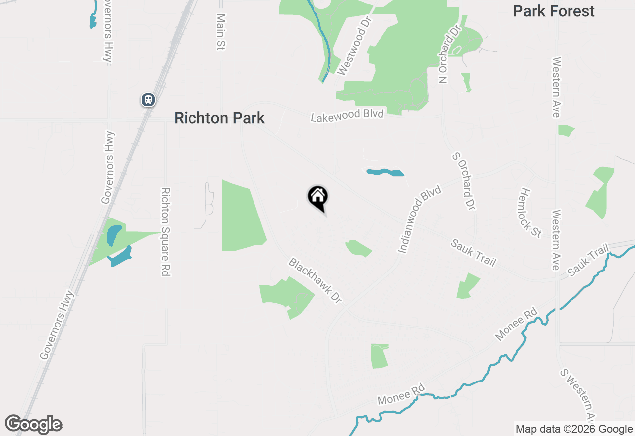 Map of 287 Mohawk Street, Park Forest, IL 60466
