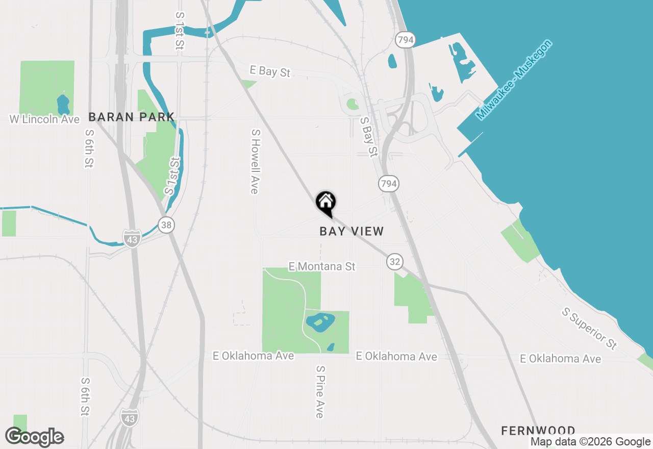 Map of 2620 S Pine Ave, Milwaukee, WI 53207