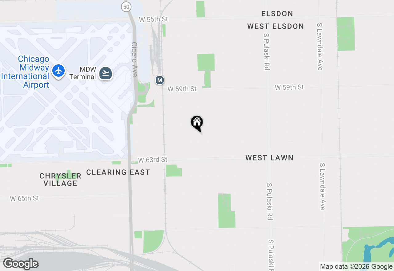 Map of 6140 S Kostner Avenue, Chicago, IL 60629