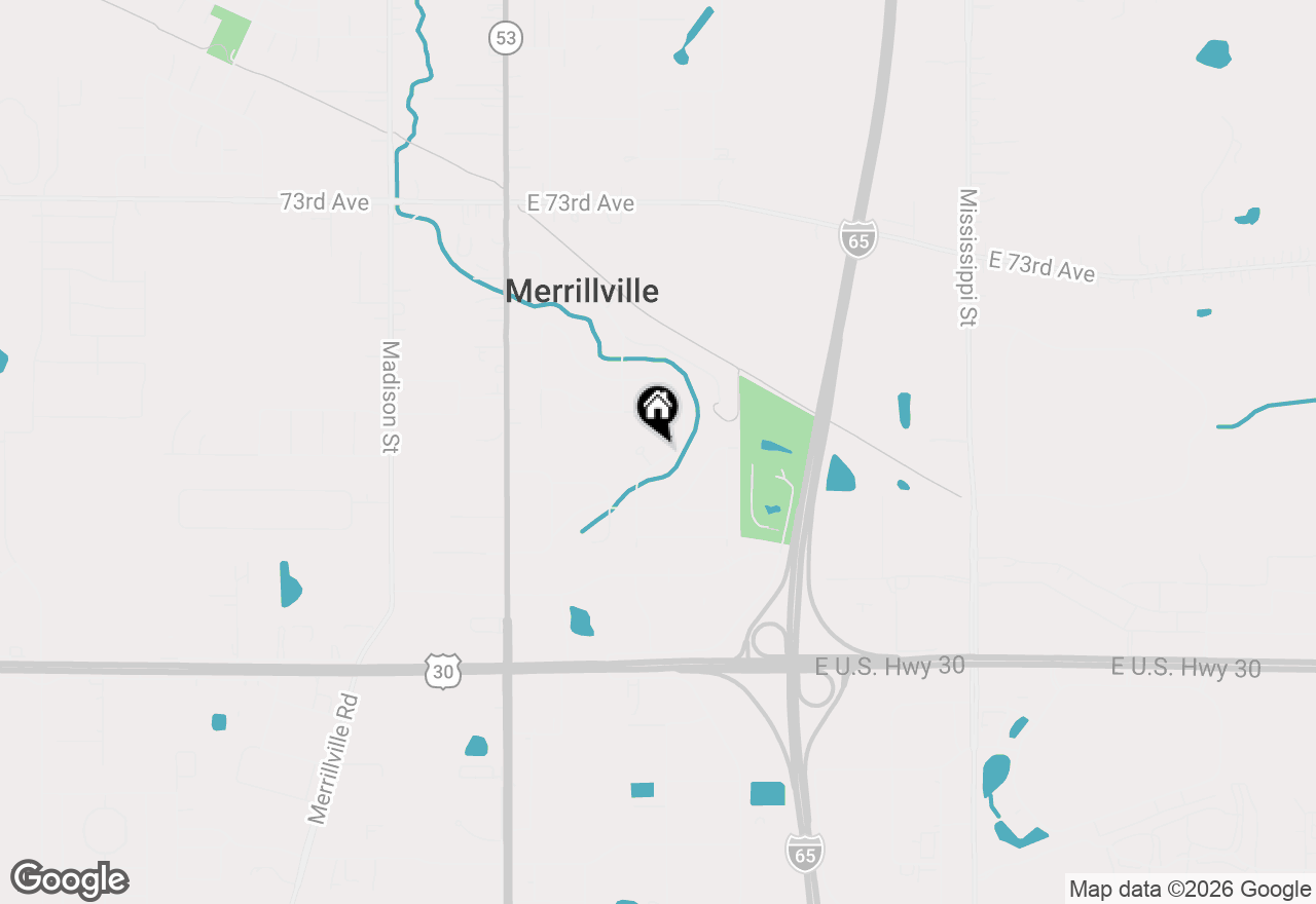 Map of 7748 Delaware Place, Merrillville, IN 46410