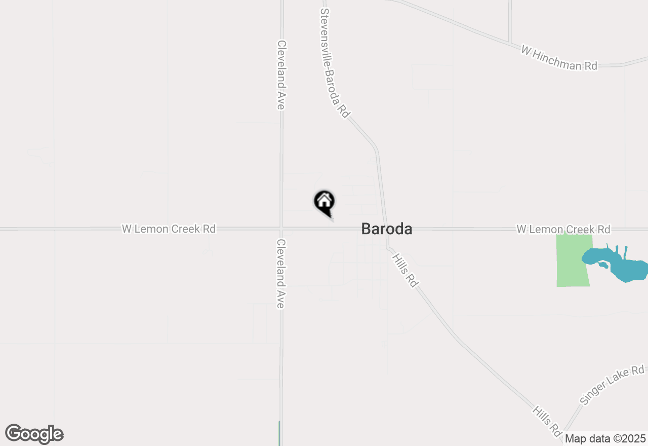 Map of 8890 Cornelia Road, Baroda, MI 49101