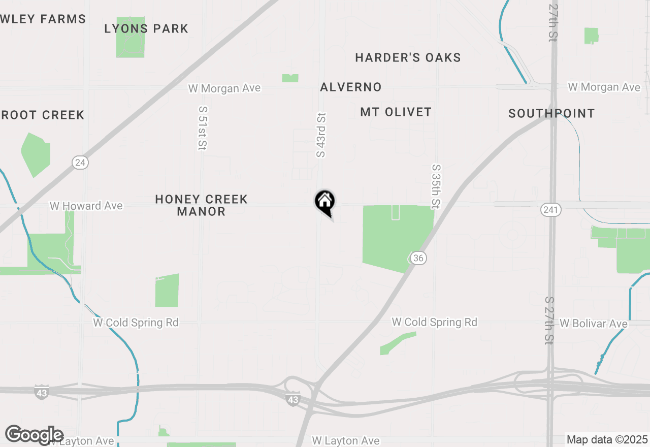 Map of 3952 S 43rd St #LOWER, Milwaukee, WI 53220