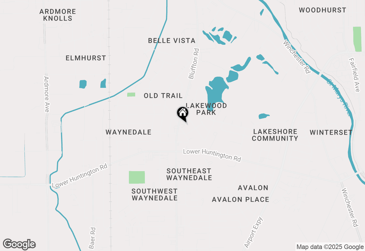 Map of 6441 Bluffton Road, Fort Wayne, IN 46809