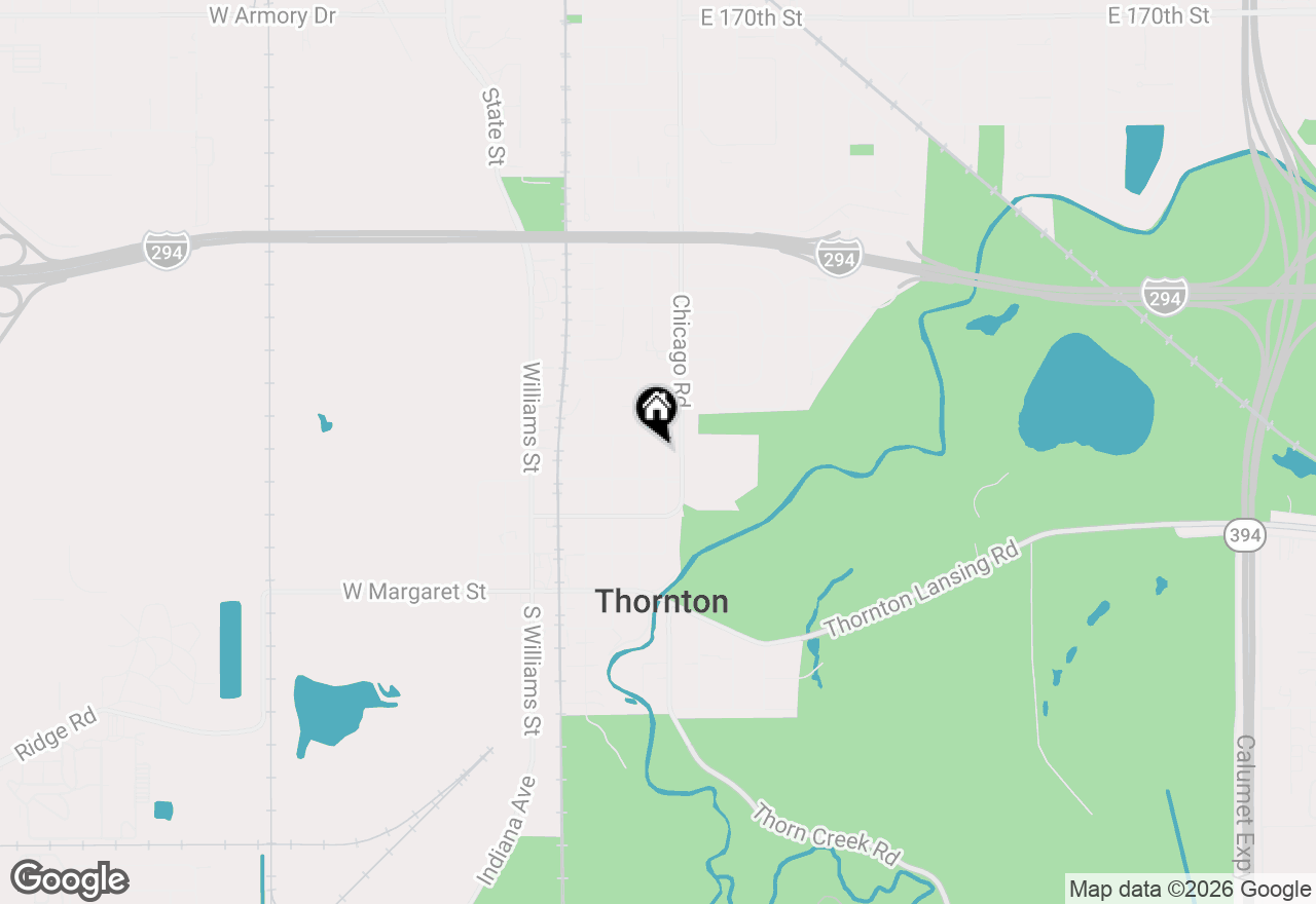 Map of 408 Water Street, Thornton, IL 60476