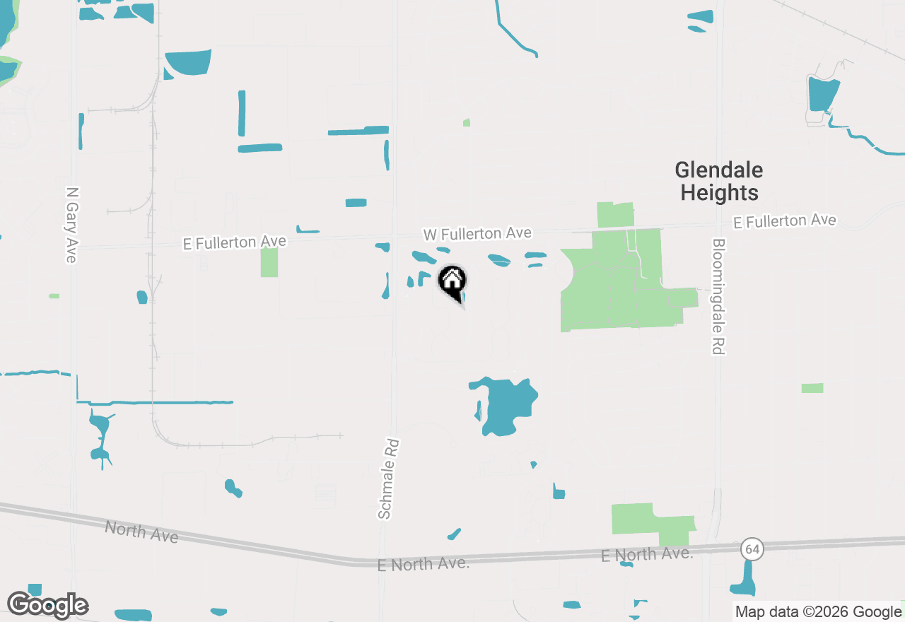 Map of 1447 Club Drive #A, Glendale Heights, IL 60139