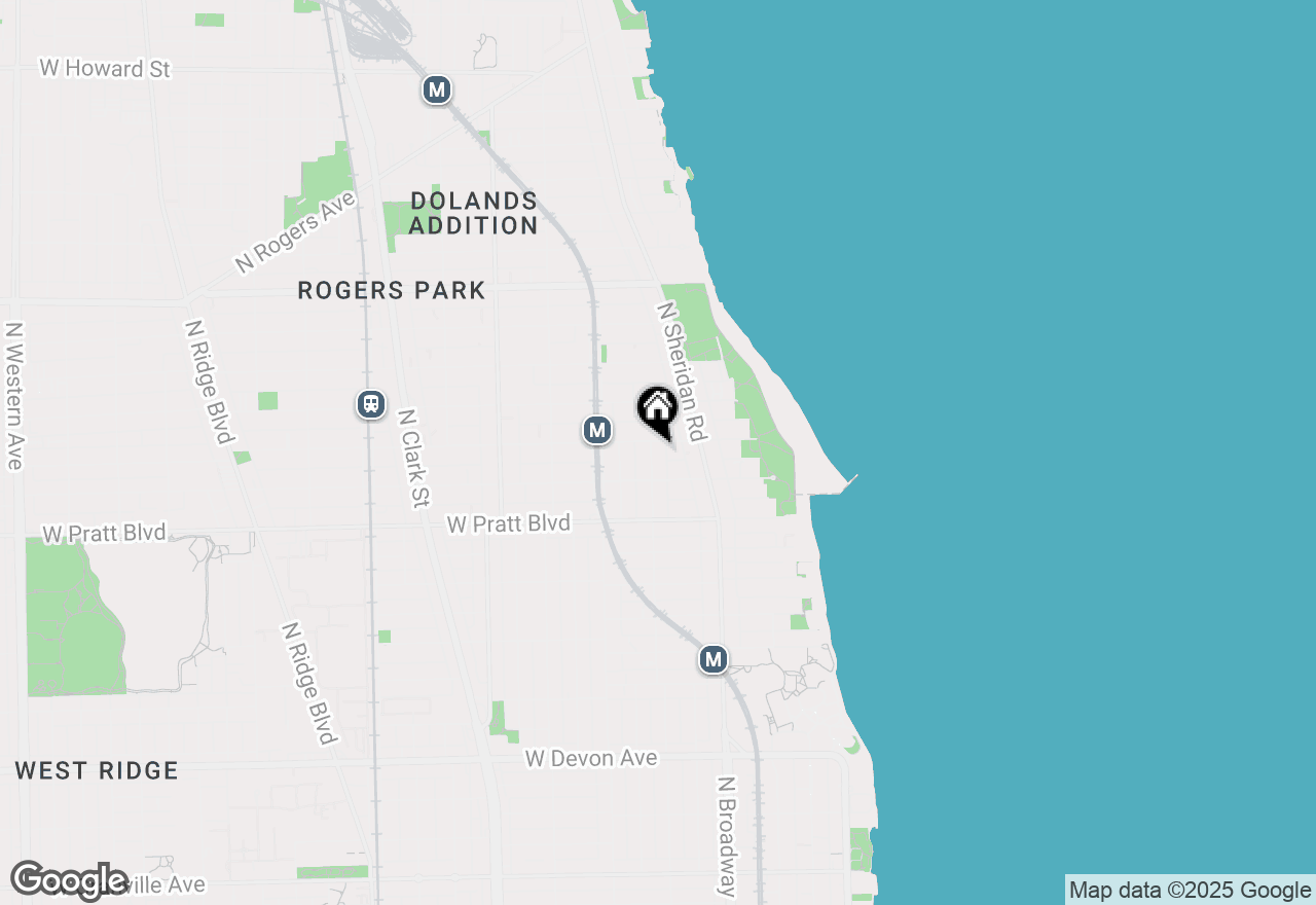 Map of 6929 N Lakewood Avenue #3, Chicago, IL 60626