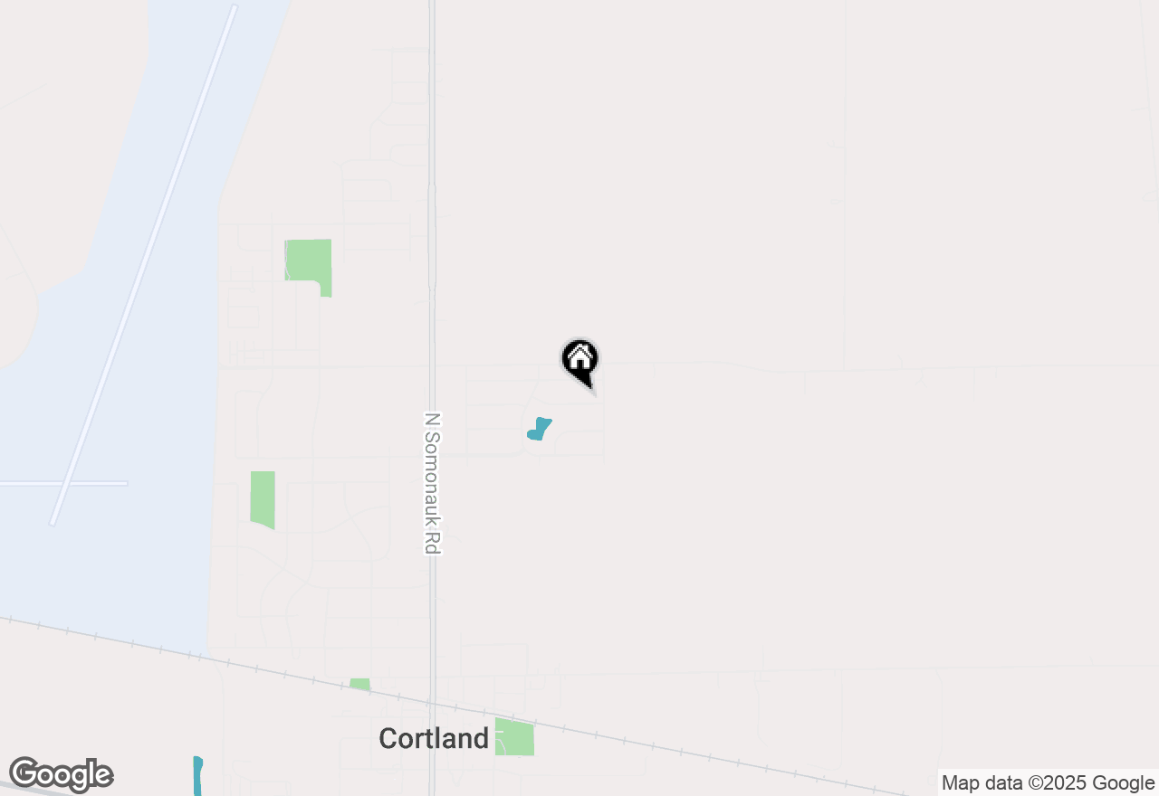 Map of 189 E Lark Avenue, Cortland, IL 60112